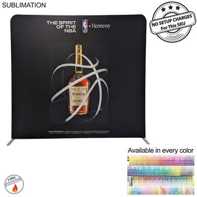 8'W x 8'H EuroFit Straight Wall Display Kit, with Full Color Graphics Double Sided, NO SETUP CHARGE